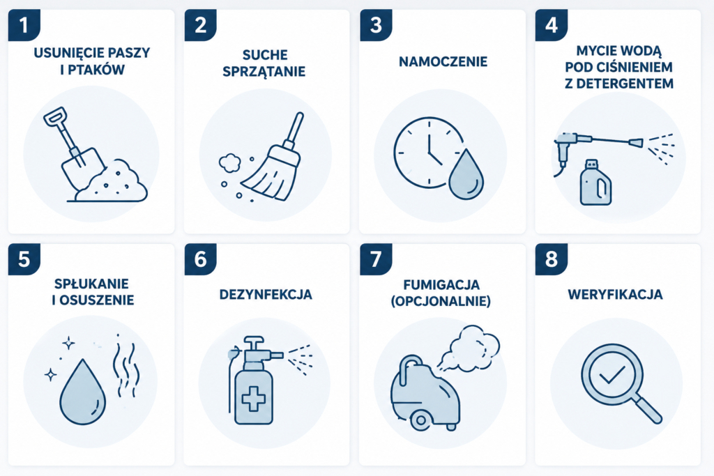 Protokół czyszczenia i dezynfekcji