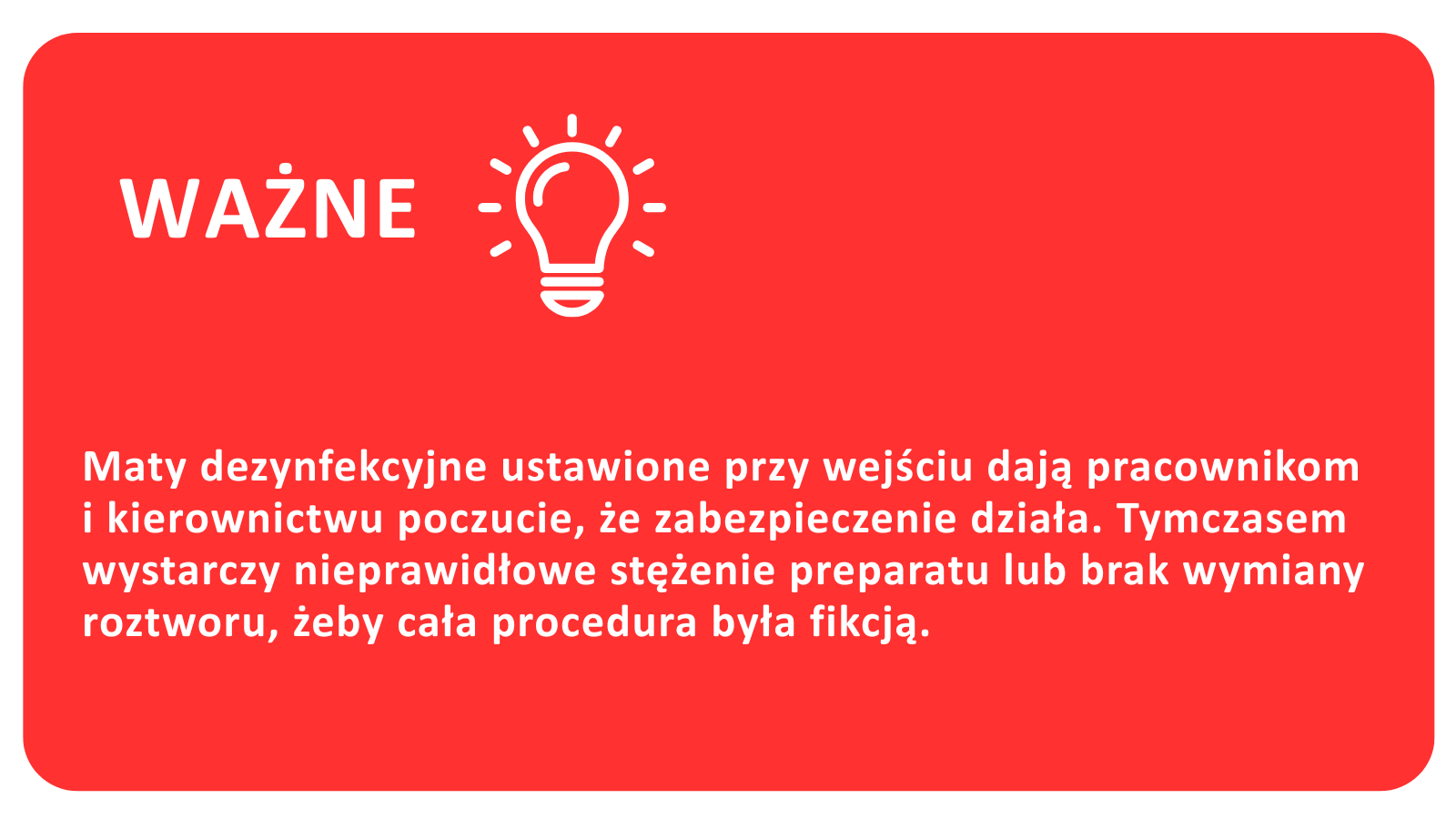 Maty i prawidłowe stężenie preparatu