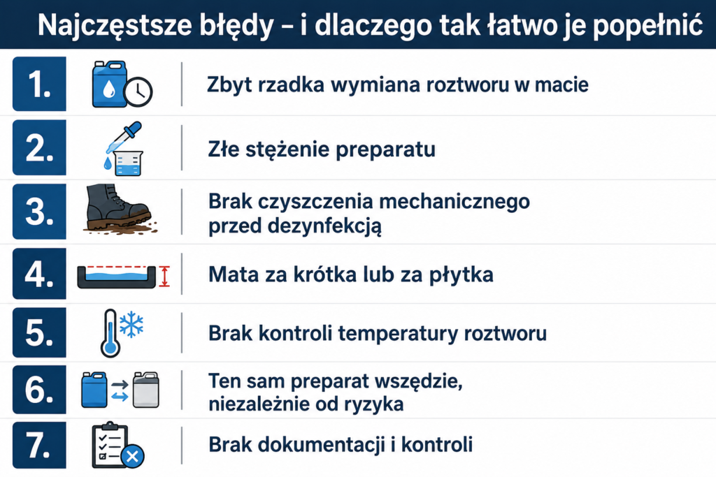 Najczęstsze błędy przy dezynfekcji butów
