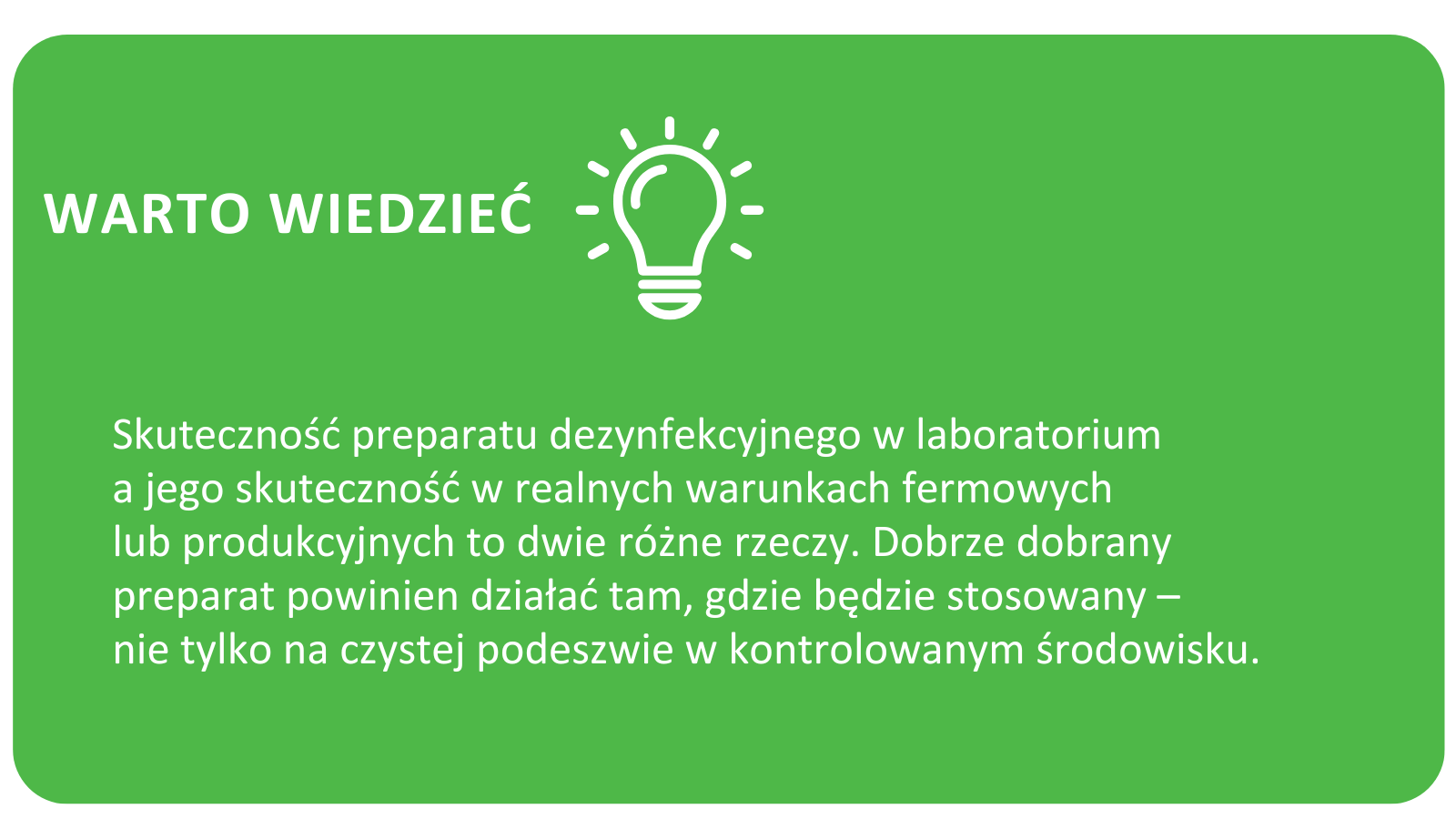 Skuteczność preparatu w laboratorium, a skuteczność w realnych warunkach
