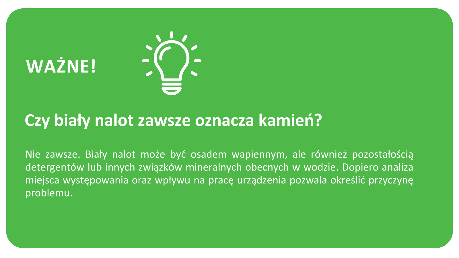Czy biały nalot zawsze oznacza kamień?