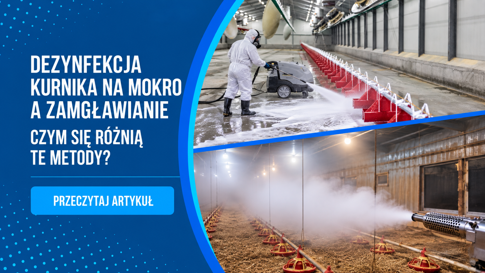 Mycie kurnika na mokro a zamgławianie